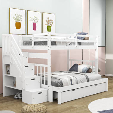 Tena full over full deals bunk bed with drawers